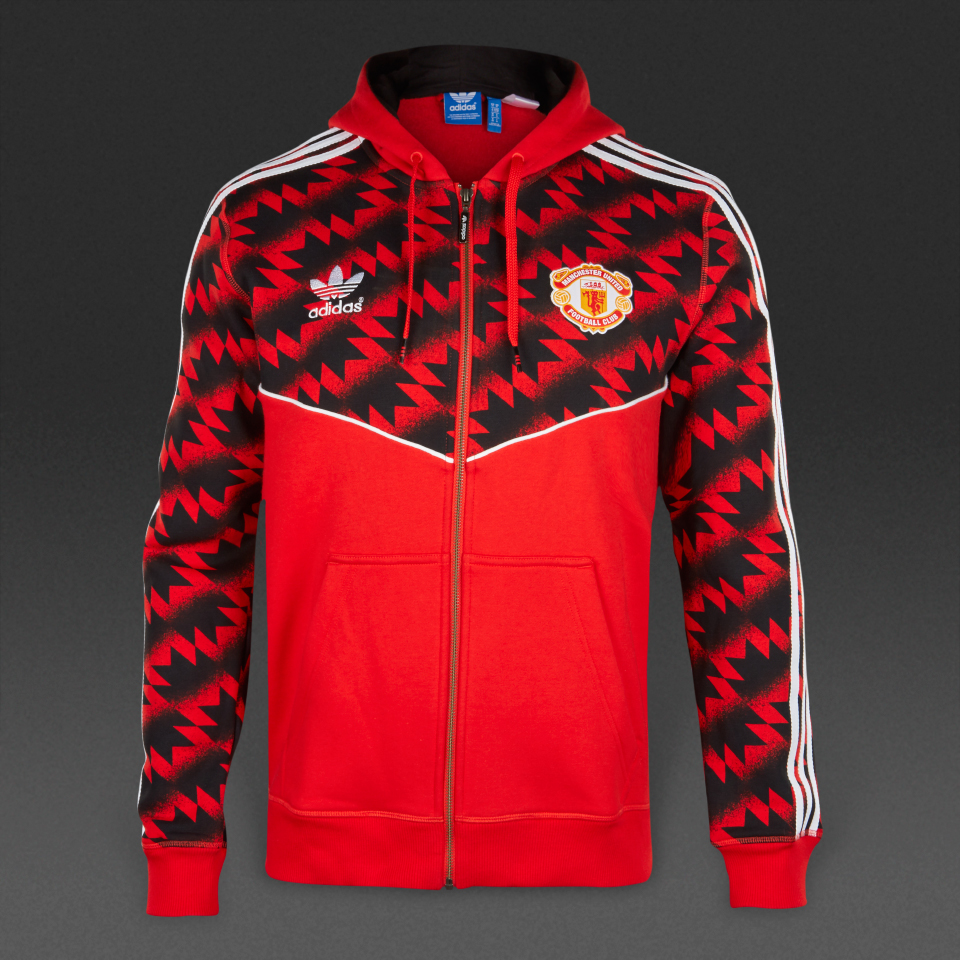 Adidas Originals Manchester United Full-Zip Top Red for Men